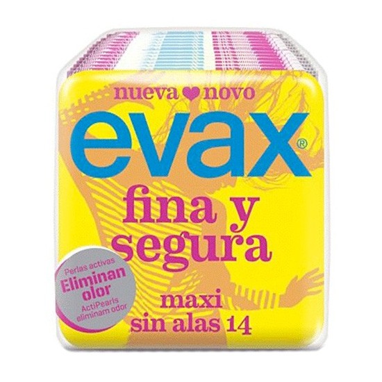 Compresas Evax Fina y segura Maxi 14u